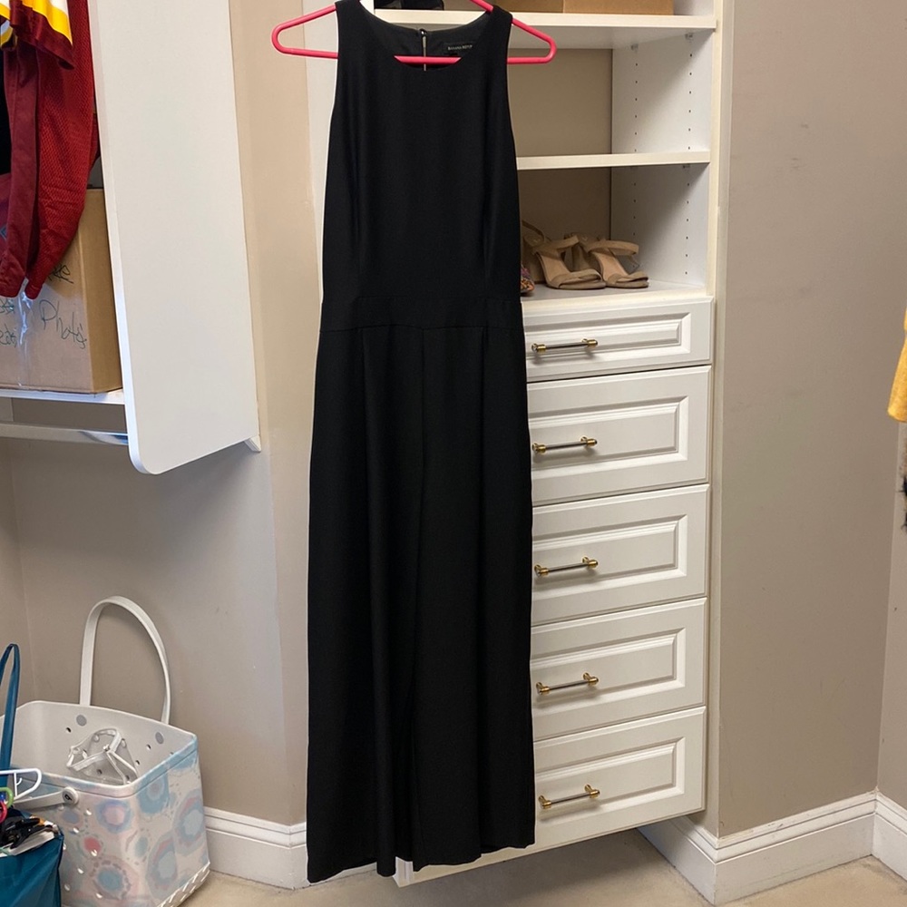 Black long pant romper